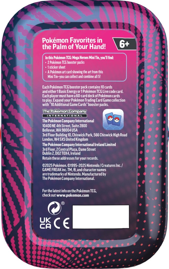 Pokemon - TCG - Mega Heroes Mini Tin