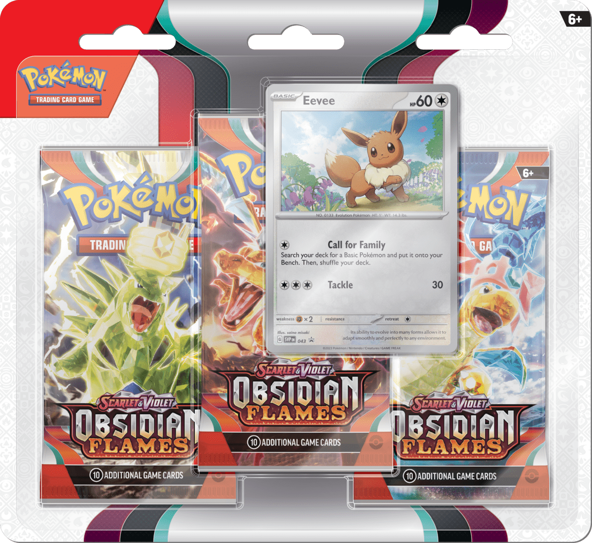 Pokemon - TCG - Obsidian Flames Three Pack Booster Blister - Collectible Madness