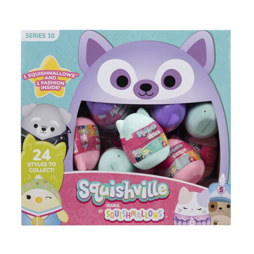 SQUISHMALLOWS SQUISHVILLE STORAGE PLAY & DISPLAY ASSORTED STYLES