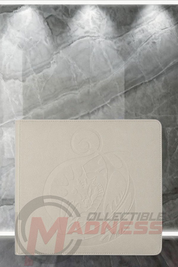 Dragon Shield: XL Zipster Binder – Ashen White