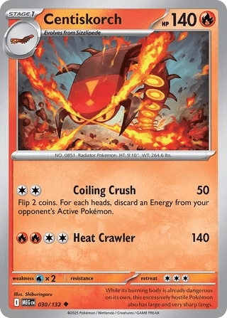 030/132 Centiskorch - Uncommon