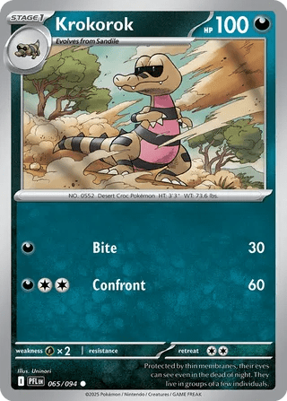 065/094 Krokorok - Common Reverse Holo