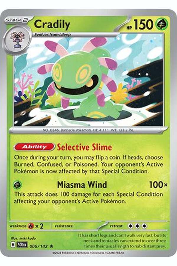 006/142 Cradily - Rare Holo