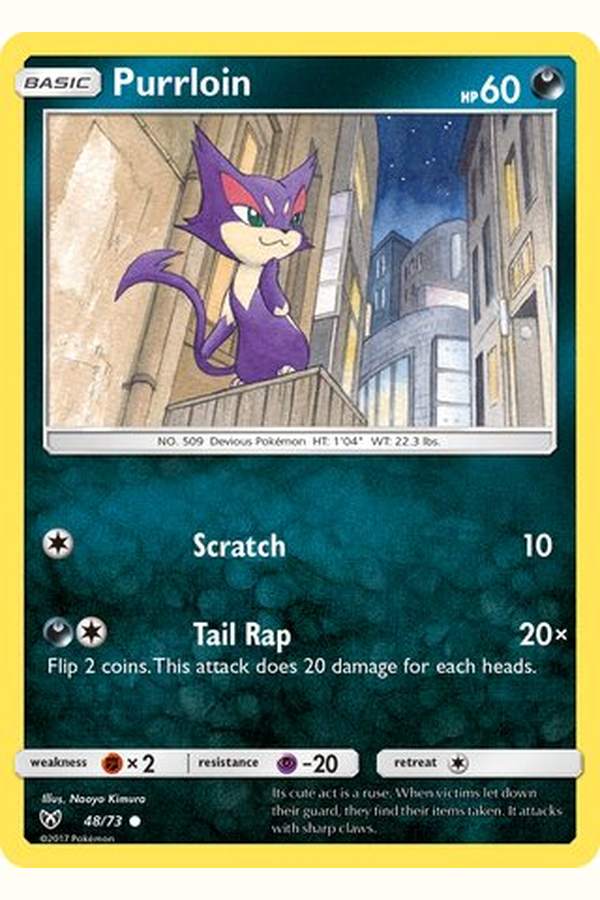 48/73 Purrloin - Common Reverse Holo