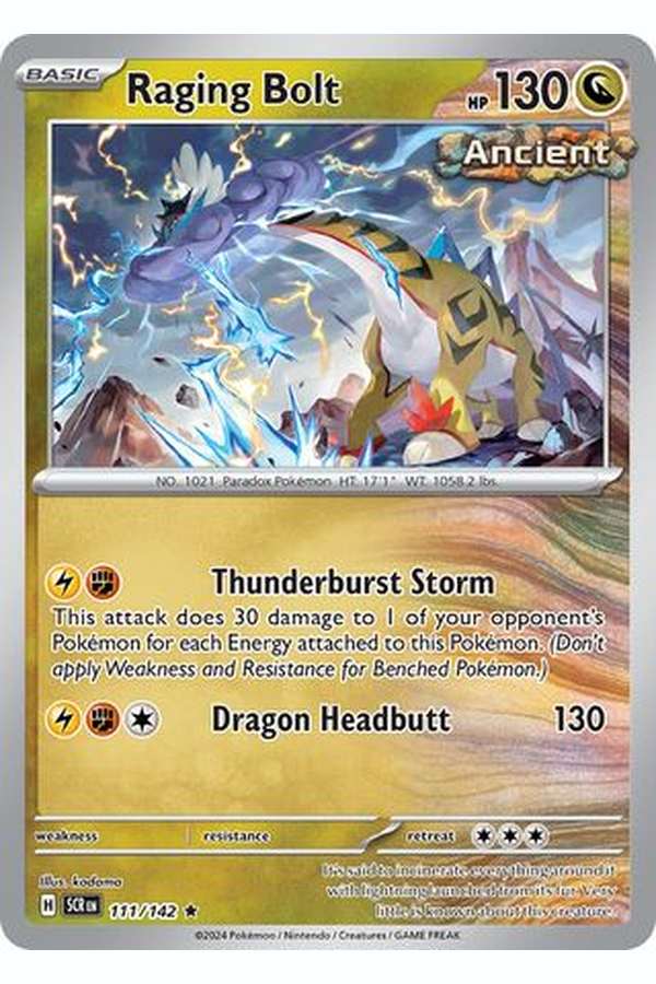 111/142 Raging Bolt - Rare Holo