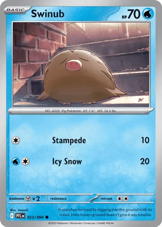023/094 Swinub - Common Reverse Holo