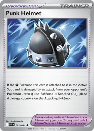 092/094 Punk Helmet - Uncommon Reverse Holo