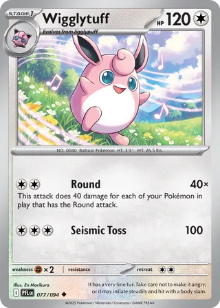 077/094 Wigglytuff - Uncommon Reverse Holo