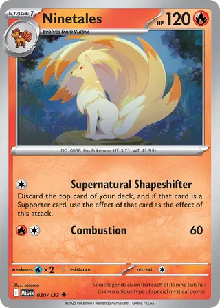 020/132 Ninetales - Uncommon Reverse Holo