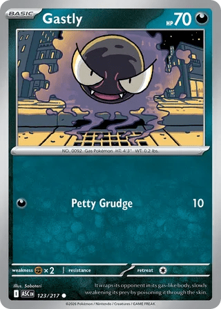 123/217 Gastly - Common