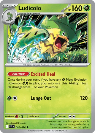 007/094 Ludicolo - Uncommon