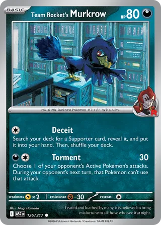 126/217 Team Rocket's Murkrow - Common