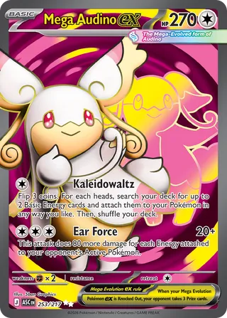 253/217 Mega Audino ex - Ultra Rare