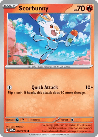 036/217 Scorbunny - Common