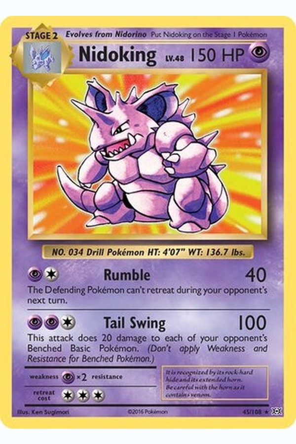 045/108 Nidoking - Rare Holo