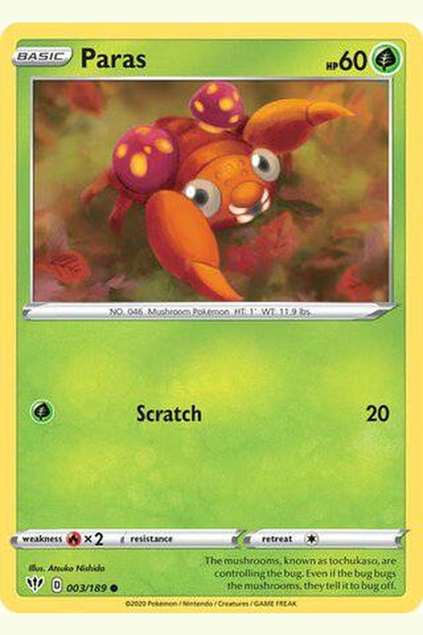 003/189 Paras - Common - Collectible Madness