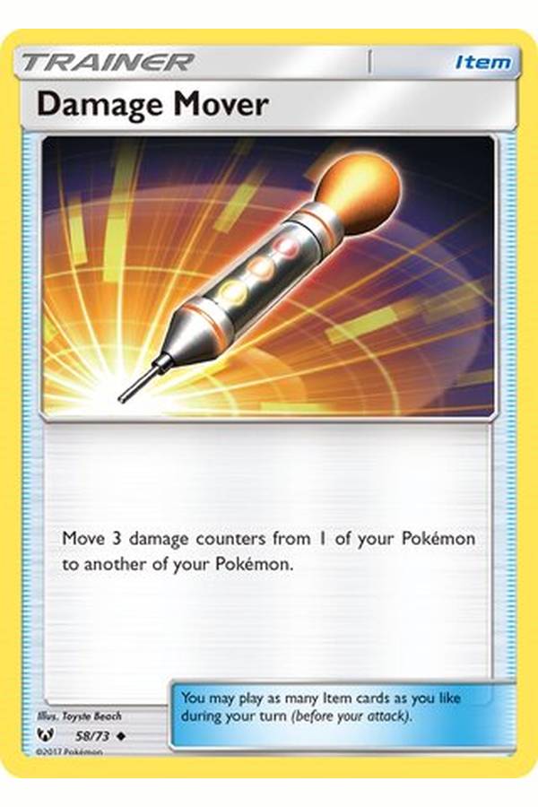 58/73 Damage Mover - Uncommon Reverse Holo