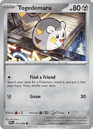 073/094 Togedemaru - Common Reverse Holo