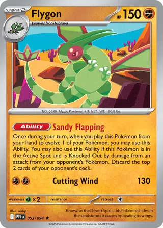 053/094 Flygon - Rare Reverse Holo