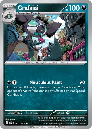 092/132 Grafaiai - Common Reverse Holo