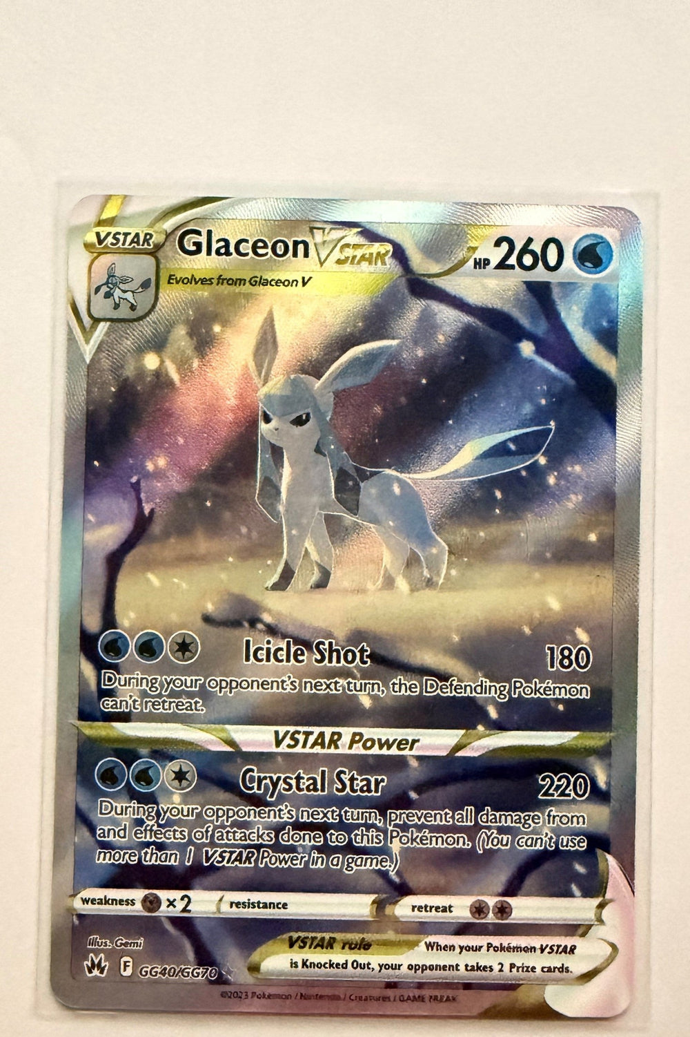 Glaceon VSTAR GG40/GG70 Crown Zenith NM