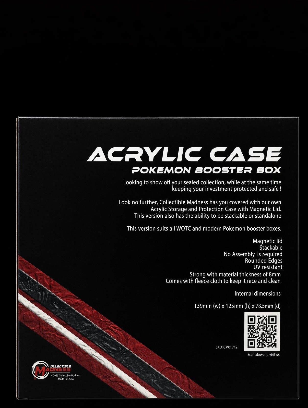 MADGuard Booster Box Acrylic Case | Magnetic Lid & Stackable
