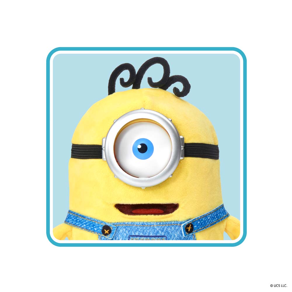 Minions & Monsters Palm Puppetronic James close-up with mouth open, moving mouth feature
