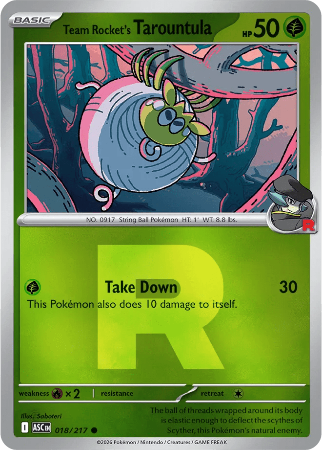 018/217 Team Rocket's Tarountula - (Team Rocket)