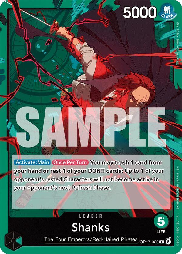 Shanks (OP17-020) Leader (OP-17: The World's Strongest Warriors) Japanese