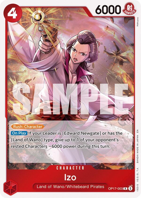 Izo (OP17-003) Rare (OP-17: The World's Strongest Warriors) Japanese