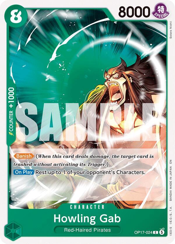 Howling Gab (OP17-024) (OP-17: The World's Strongest Warriors) Japanese