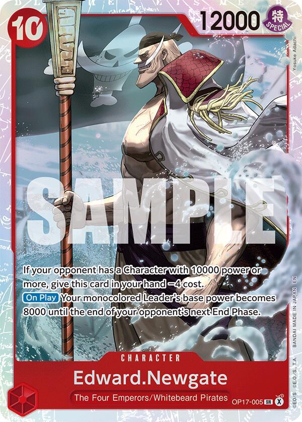 Edward Newgate (OP17-005) Super Rare (OP-17: The World's Strongest Warriors) Japanese