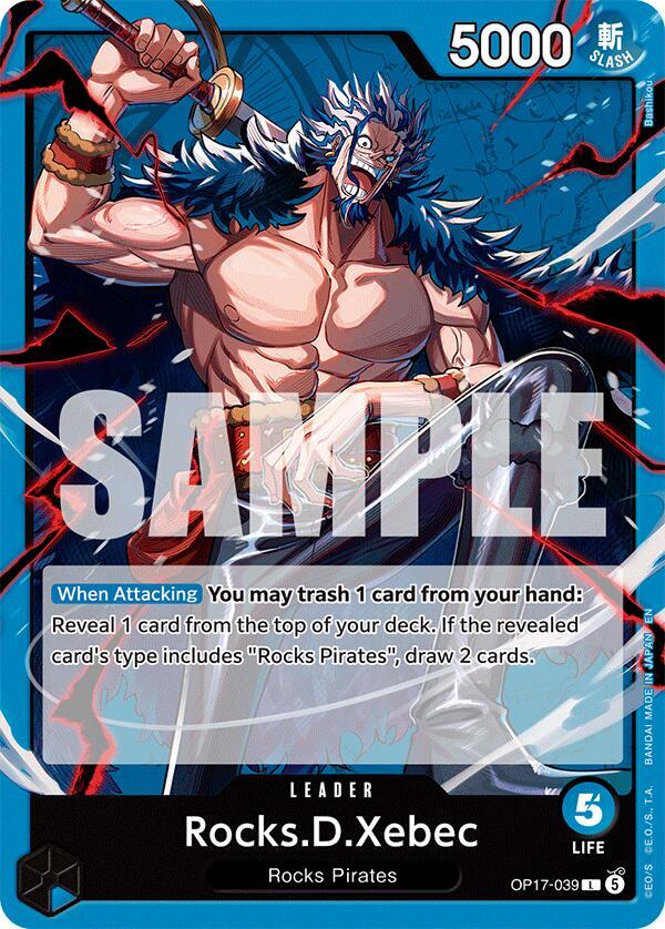 Rocks D. Xebec (OP17-039) Leader (OP-17: The World's Strongest Warriors) Japanese