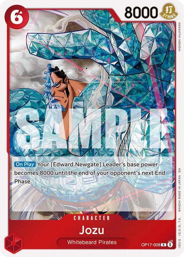 Jozu (OP17-008) Rare (OP-17: The World's Strongest Warriors) Japanese