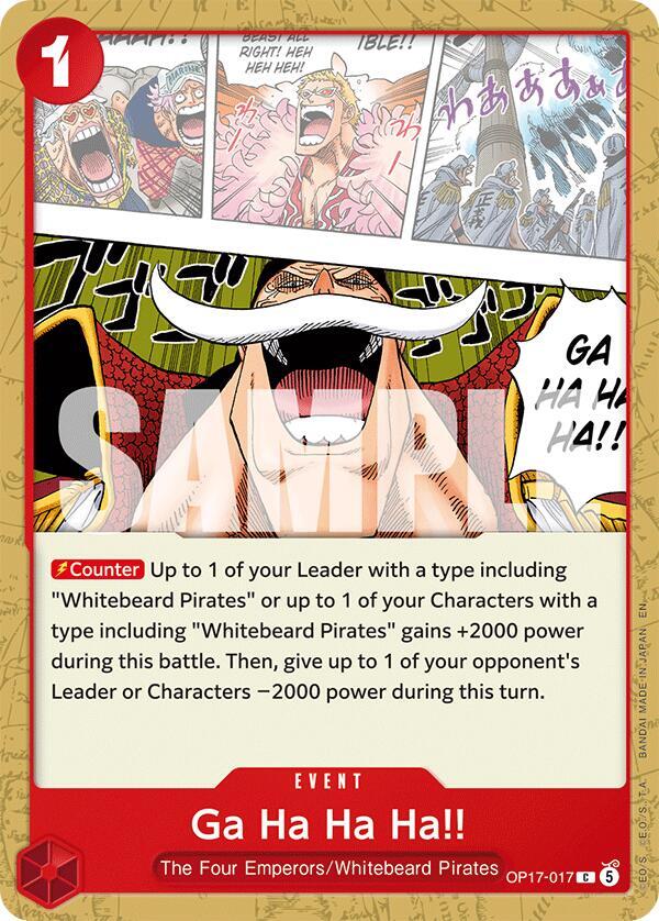 Ga Ha Ha Ha!! (OP17-017) (OP-17: The World's Strongest Warriors) Japanese
