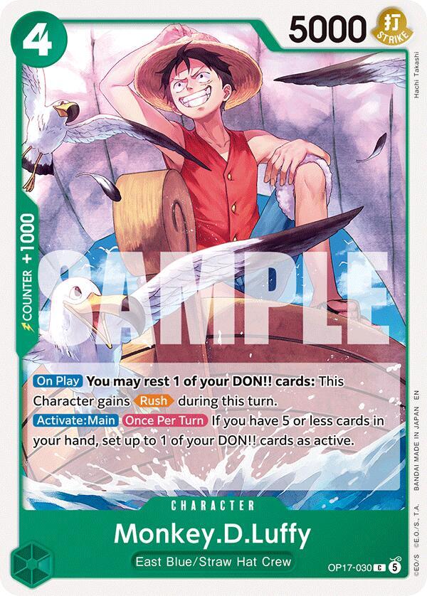 Monkey D. Luffy (OP17-030) (OP-17: The World's Strongest Warriors) Japanese