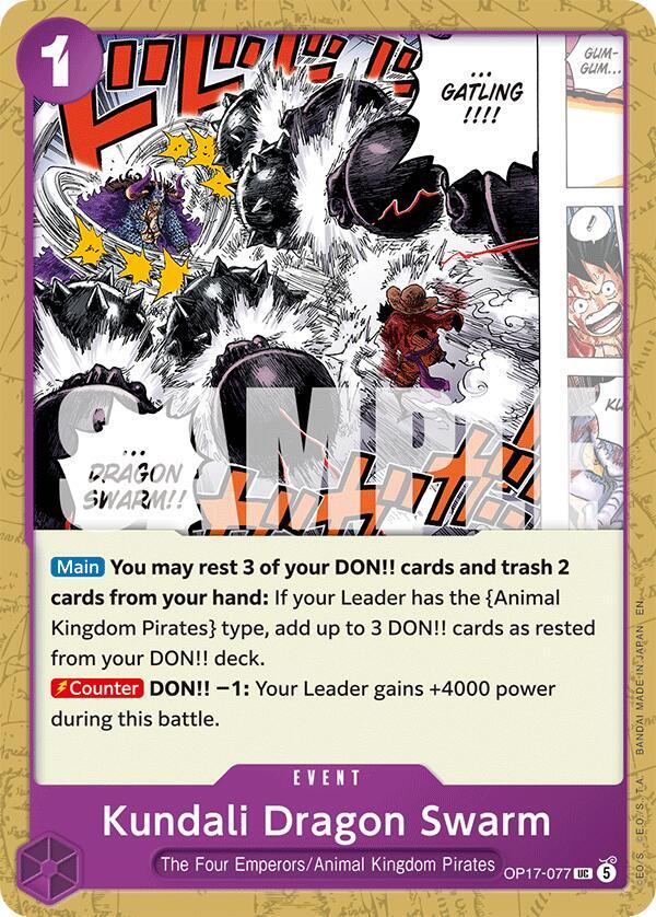 Kundali Dragon Swarm (OP17-077) (OP-17: The World's Strongest Warriors) Japanese