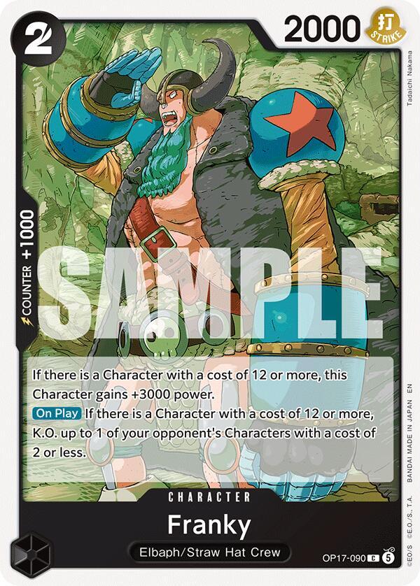 Franky (OP17-090) (OP-17: The World's Strongest Warriors) Japanese