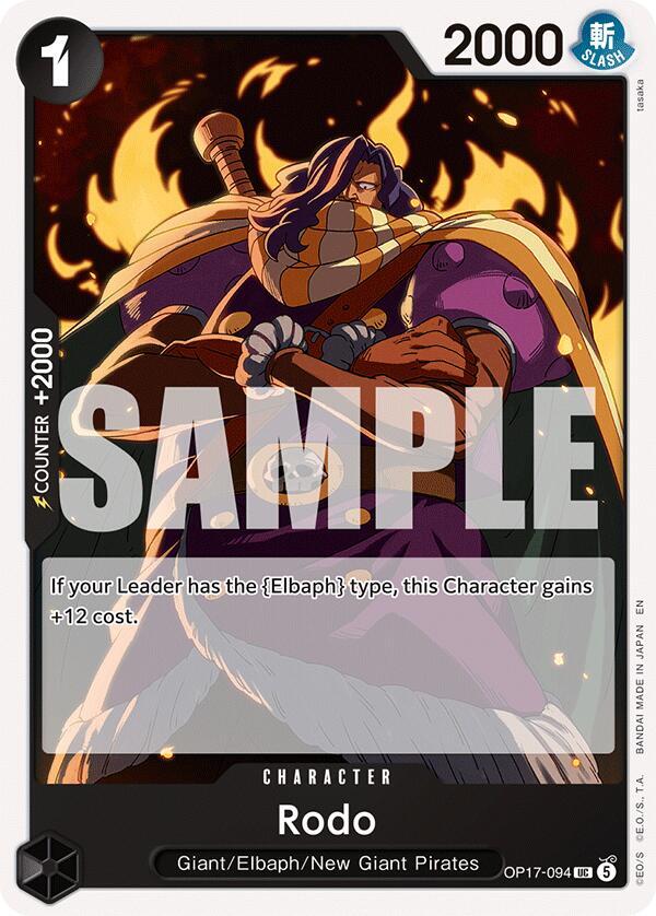 Rodo (OP17-094) (OP-17: The World's Strongest Warriors) Japanese