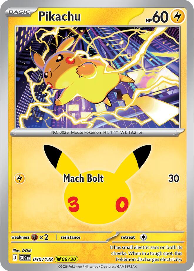 030/128 Pikachu - None
