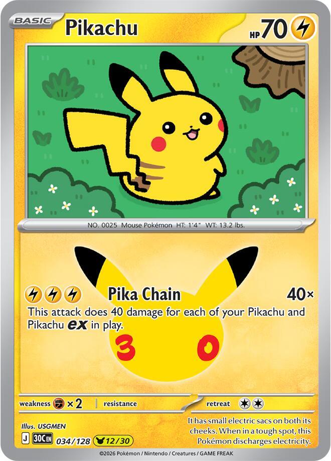 034/128 Pikachu - None