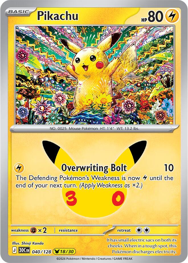 040/128 Pikachu - None