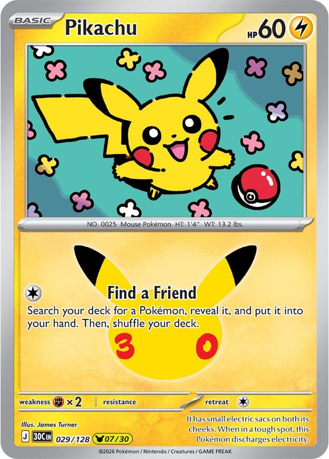 029/128 Pikachu - Pikachu Rare
