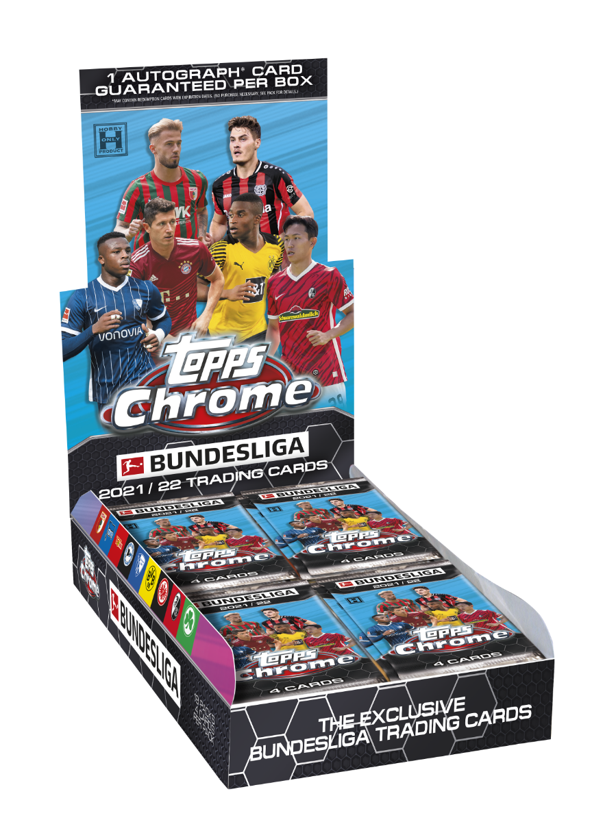 Topps Chrome Bundesliga 2021/22 Trading Cards Hobby Box