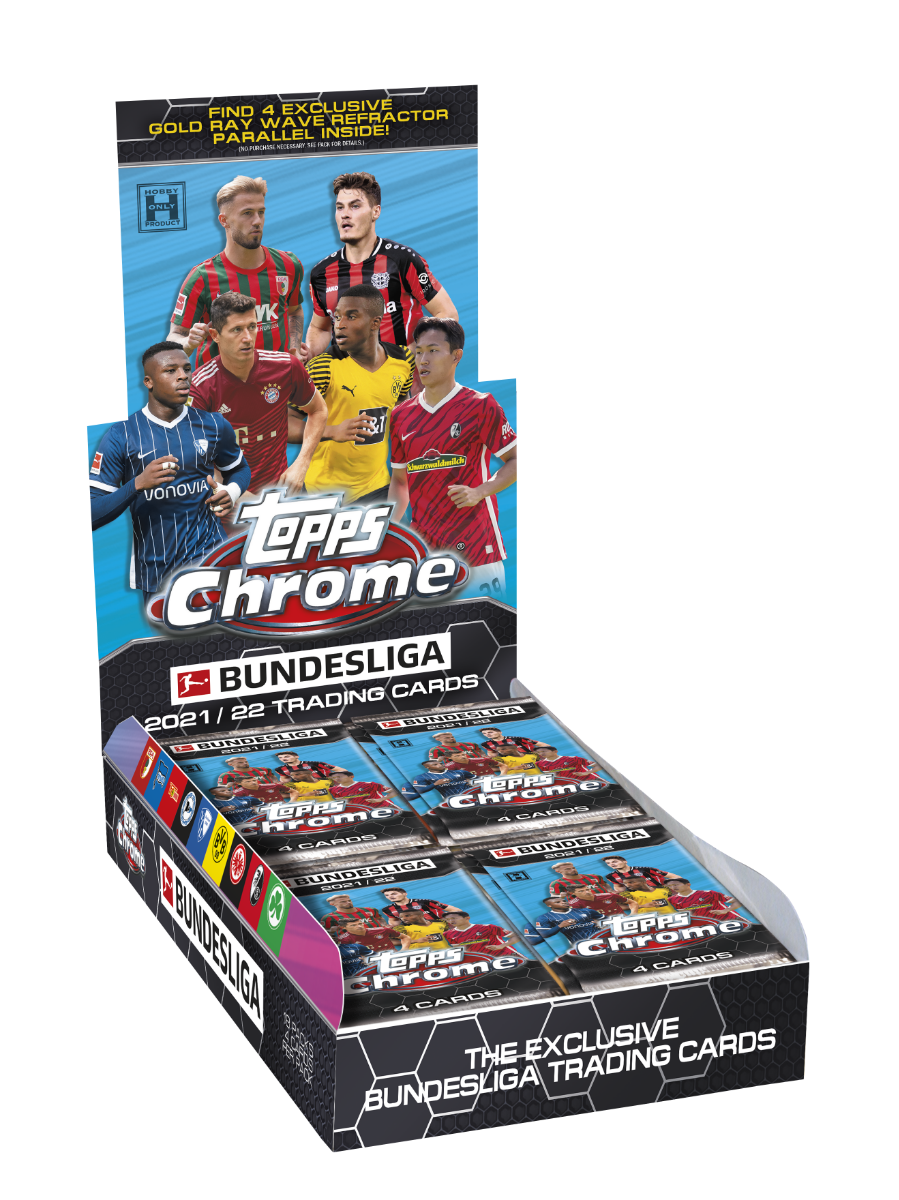 Topps Chrome Bundesliga 2021/22 Trading Cards Hobby Lite Box