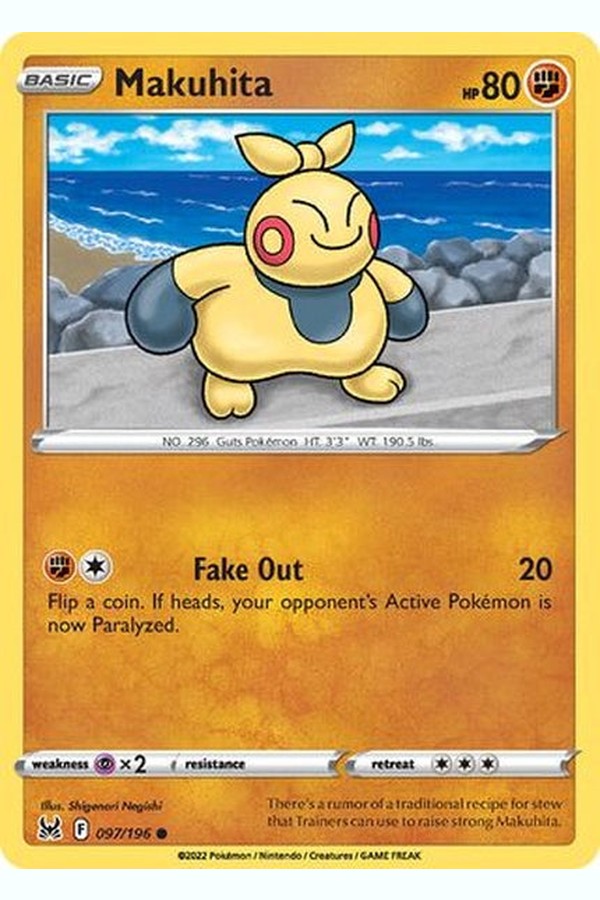 097/196 Makuhita - Common Reverse Holo