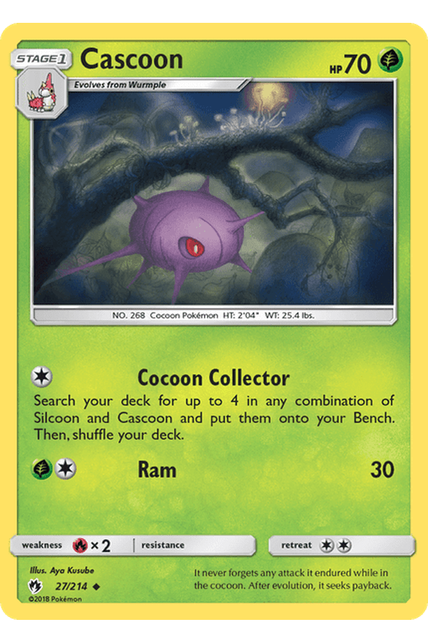 027 / 214 Cascoon-Uncommon-Reverse Holo - Collectible Madness