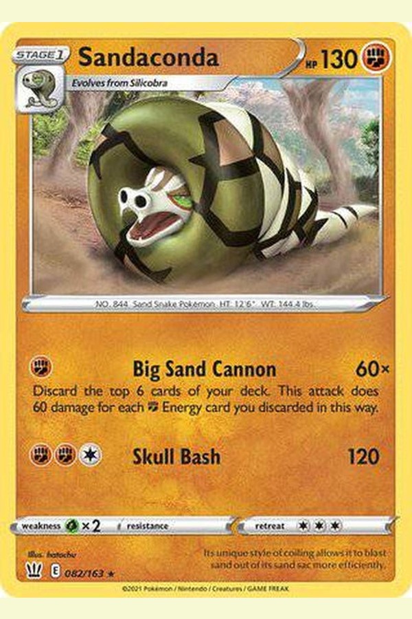 082/163 Sandaconda - Rare Holo - Collectible Madness