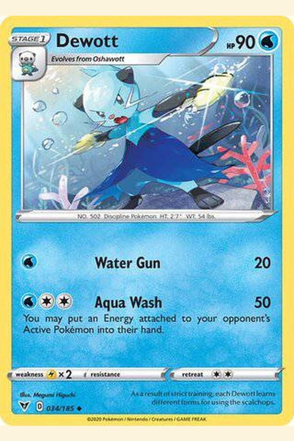 034/185 Dewott - Uncommon - Collectible Madness