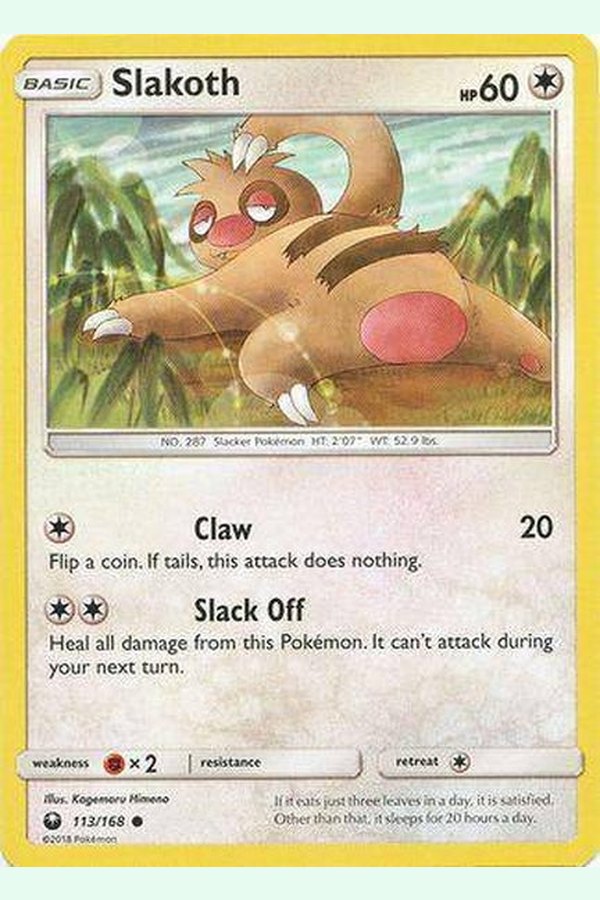 113 / 168 Slakoth - Common - Collectible Madness
